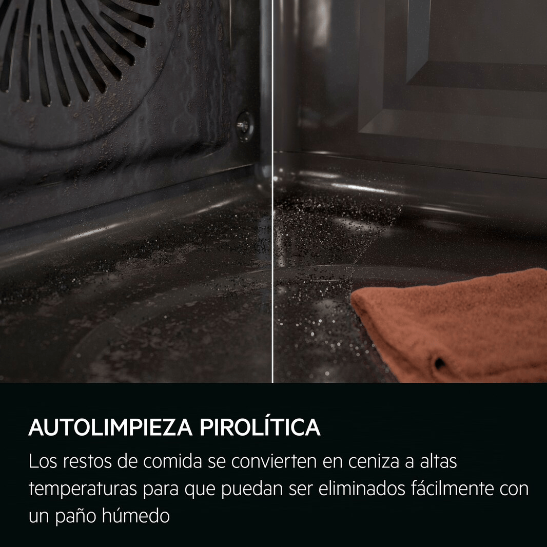 AEG HORNO OS6PB511AB CRISTAL NEGRO AIRFRY PIROLITICO - Imagen 3
