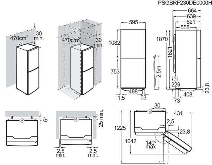 AEG Frigorífico Combi ORC6N321DS 1,86m Inox NoFrost 324L Clase D - Imagen 5