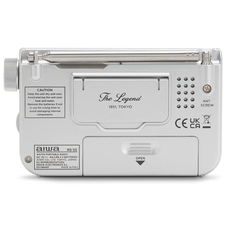 AIWA RADIO PORTATIL RS-55/SL ANALOGICA SILVER - Imagen 4