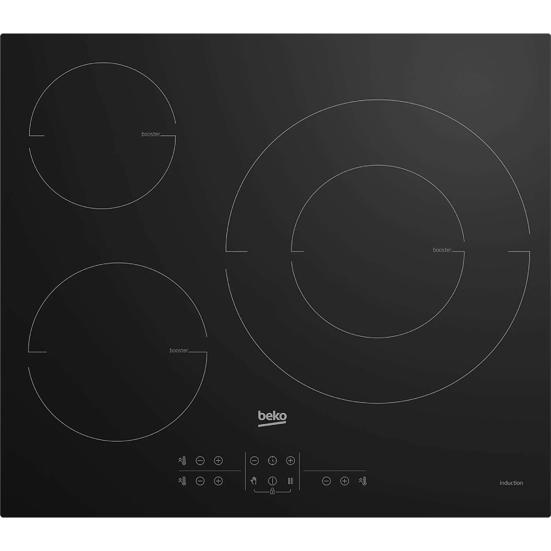 BEKO ENC. VITRO HII-63205MT INUDCION 3 FUEGOS 32 cms - Imagen 2