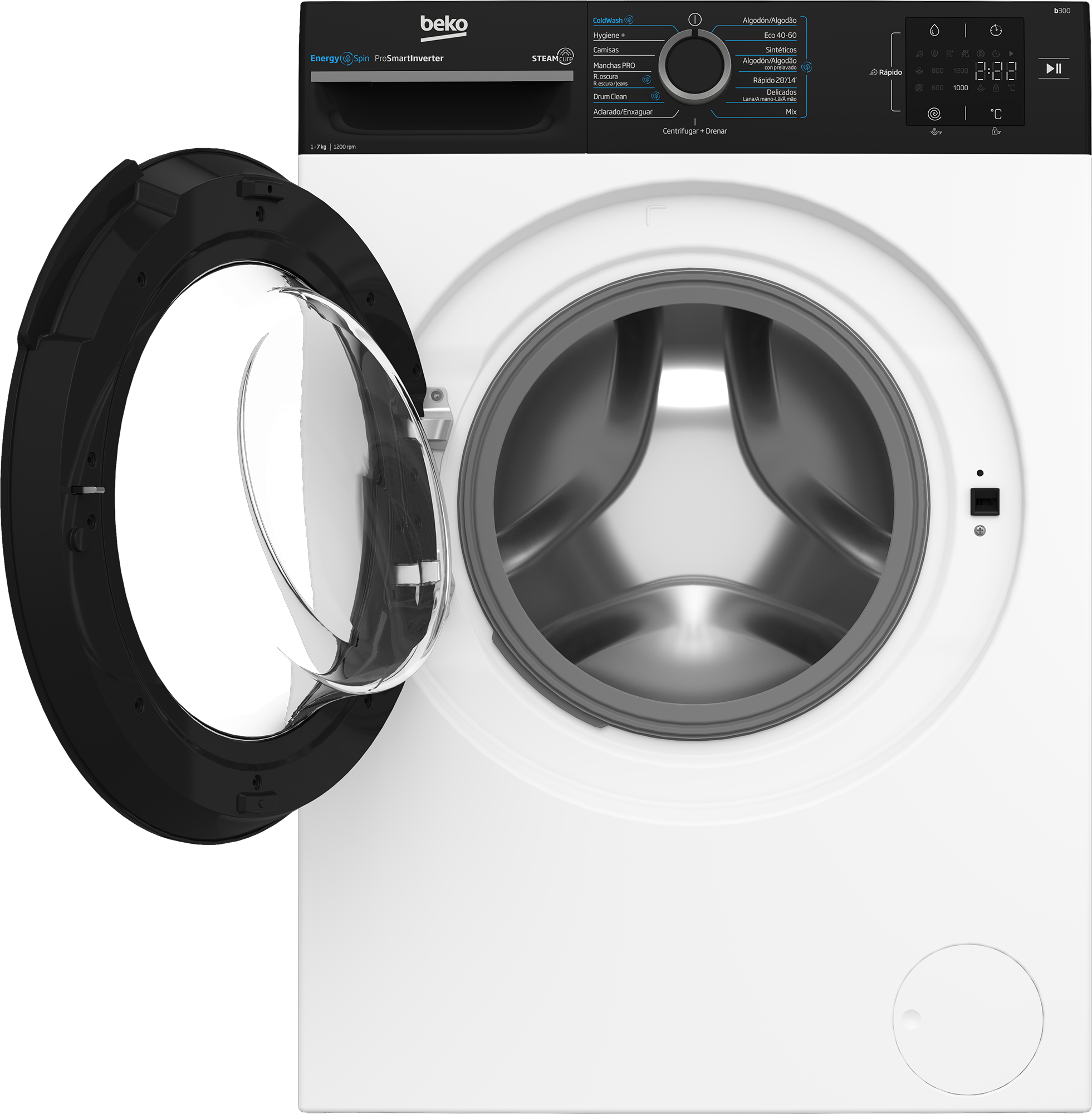 BEKO LAVADORA BM3WFU3721WB FRO/7KG/1200 RPM CLASE A ENERGY SPIN - Imagen 5