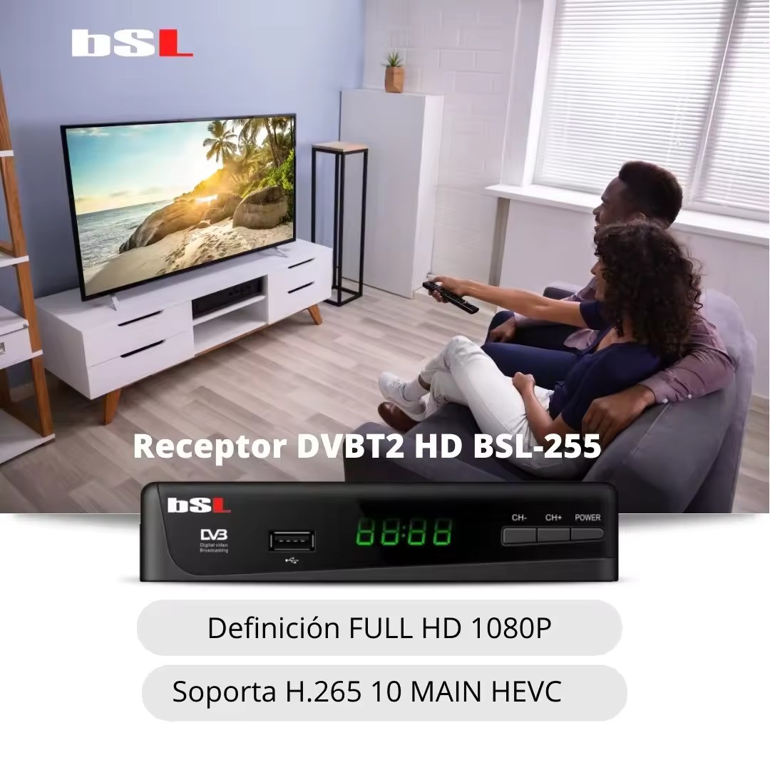 Belson Decodificador TDT BSL255 FullHD DVBT2 HDMI + Euroconector - Imagen 4