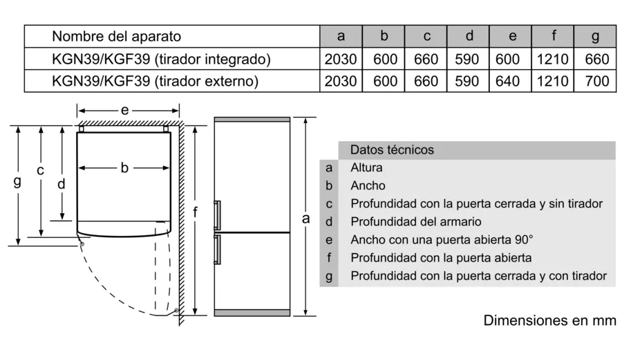 Bosch Frigorífico Combi KGN39VIEA 2’03m Inox NoFrost 368L Clase E - Imagen 8