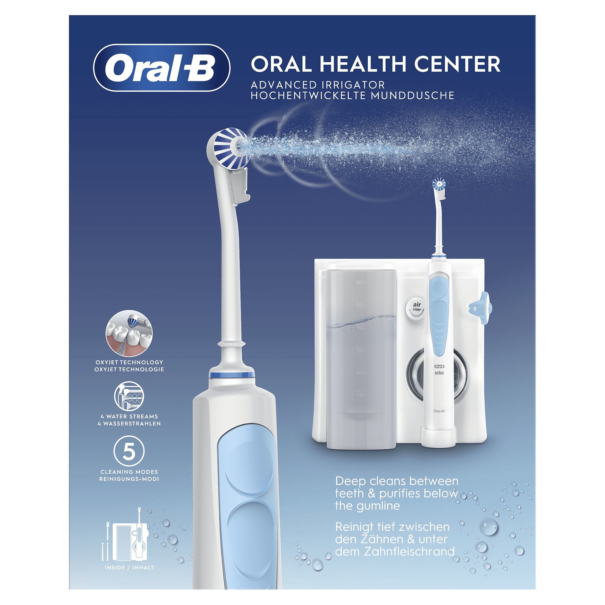 Braun Cepillo de Dientes MD-20.040.0 OXYJET Irrigador Oral - Imagen 3