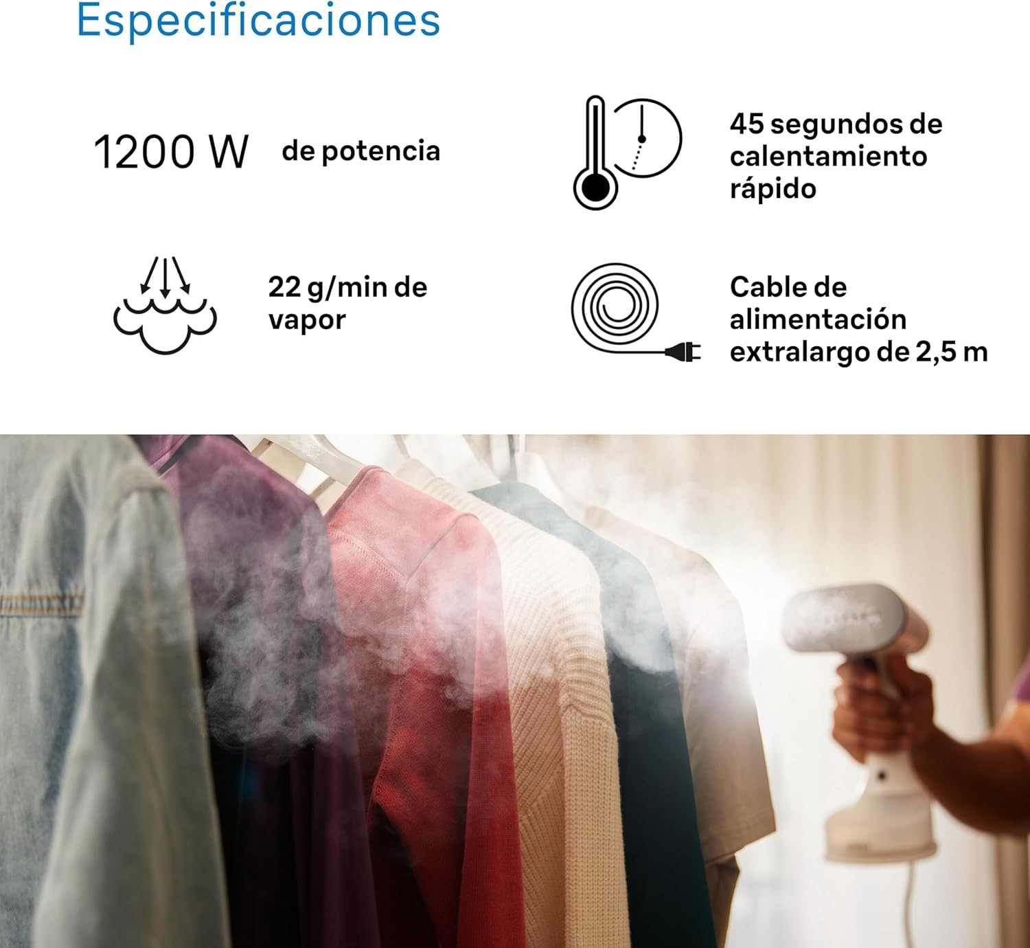 BRAUN PLANCHA VERTICAL GS5011PU 22gr/min 1200w - Imagen 4