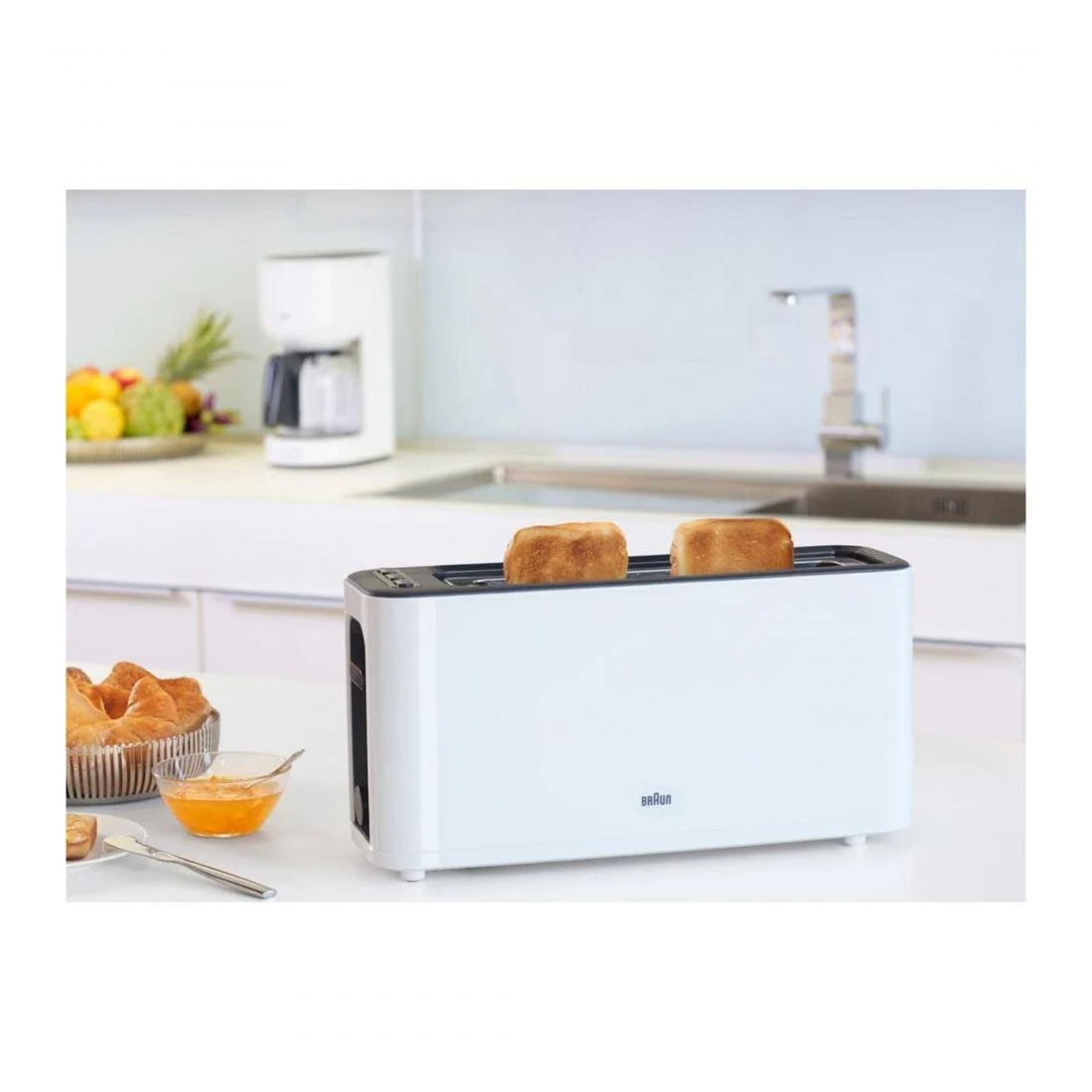 BRAUN TOSTADOR HT-3100WH BLANCO 1 RANURA 1000w - Imagen 5