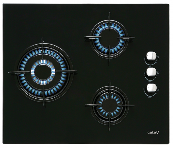 cata-enc-cristal-gas-ci-6021-bk-3-quemadores-trriple-corona