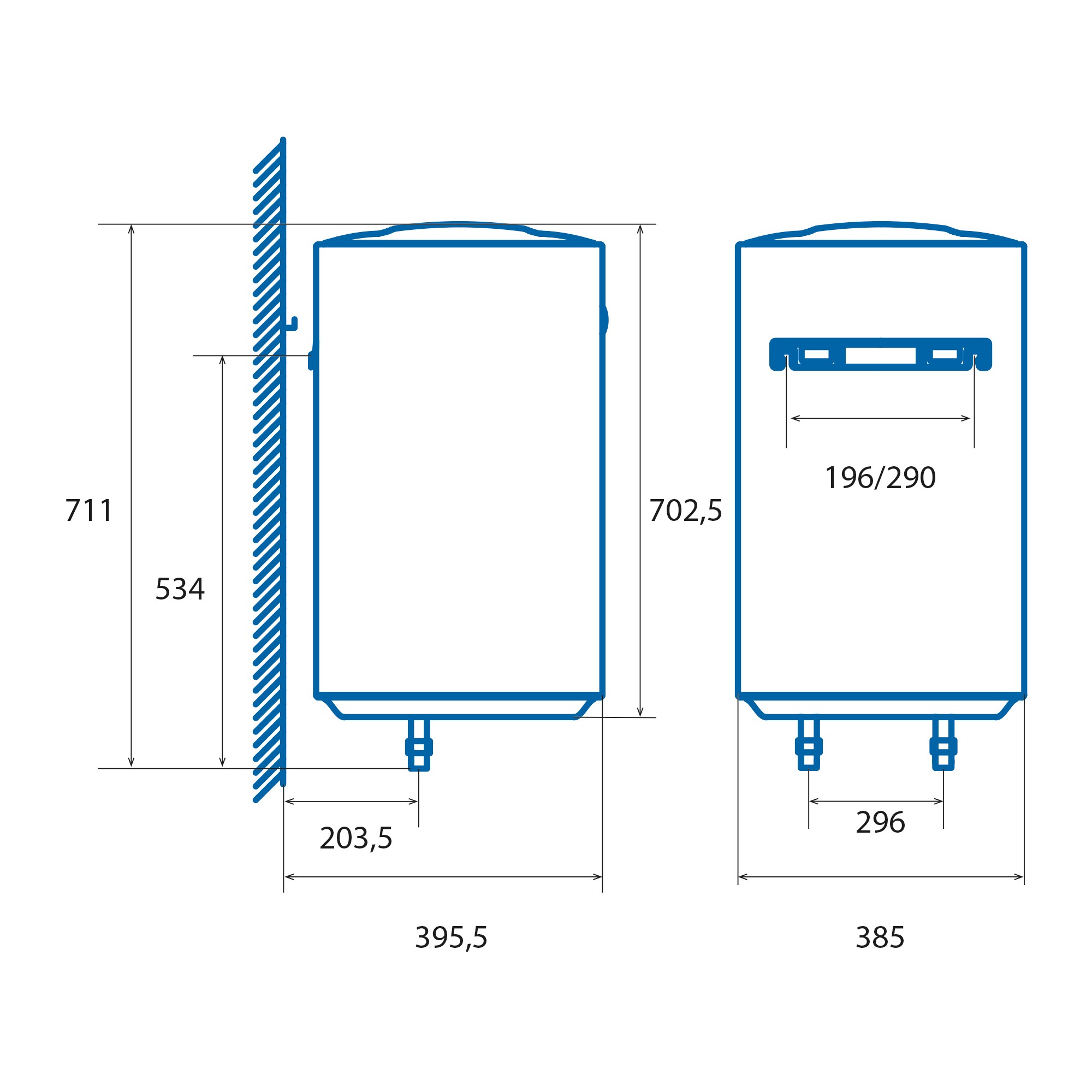 Cata Termo Eléctrico CTRH-50-REV 46L Vertical/Horizontal 1500W Clase C - Imagen 2