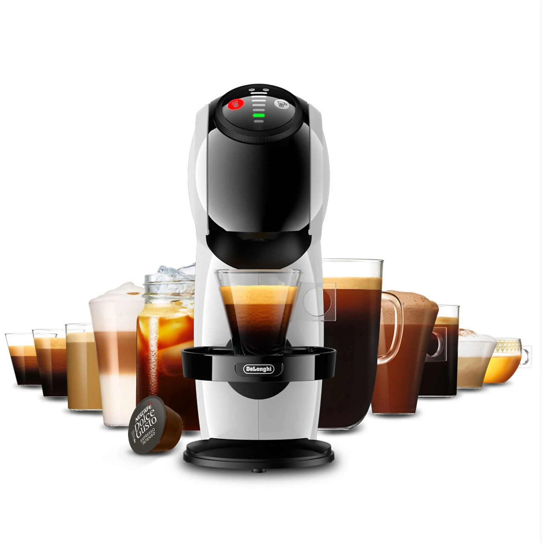 DELONGUI CAFETERA EDG226W DOLCE GUSTO GENIO S BLANCA + 3 PAQUETS CAFE - Imagen 5