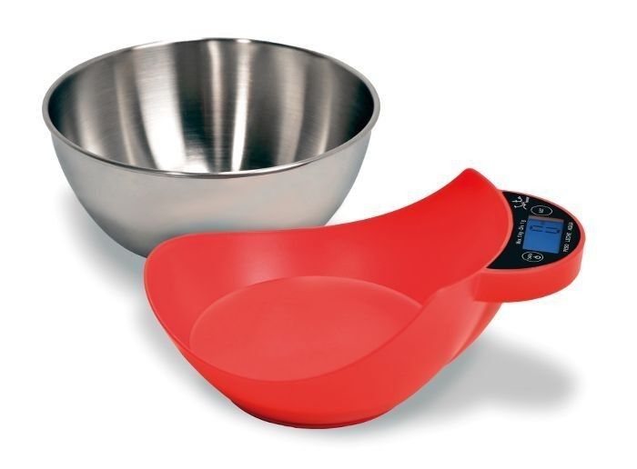 JATA 765 báscula de cocina Rojo, Acero inoxidable Alrededor Báscula electrónica de cocina - Imagen 2