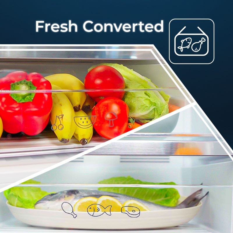 HYUNDAI FRIGO-COMBI HC-2700ENFIX 2,00x70cm INOX N.F. CLASE E - Imagen 5