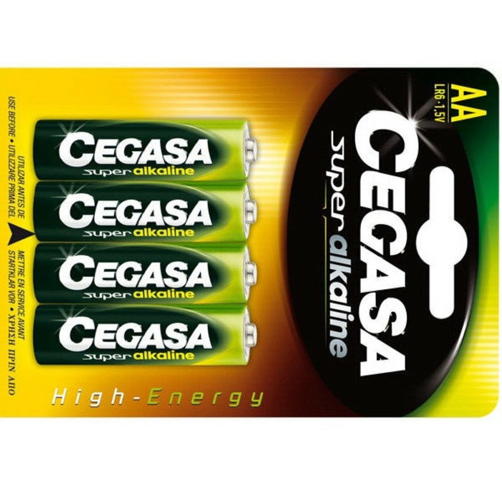 CEGASA PILA SUPER ALKALINE LR6 AA 1.5V PACK 4 unidades - Imagen 2