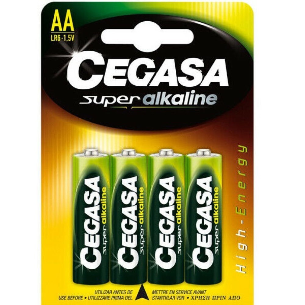 CEGASA PILA SUPER ALKALINE LR6 AA 1.5V PACK 4 unidades - Imagen 3