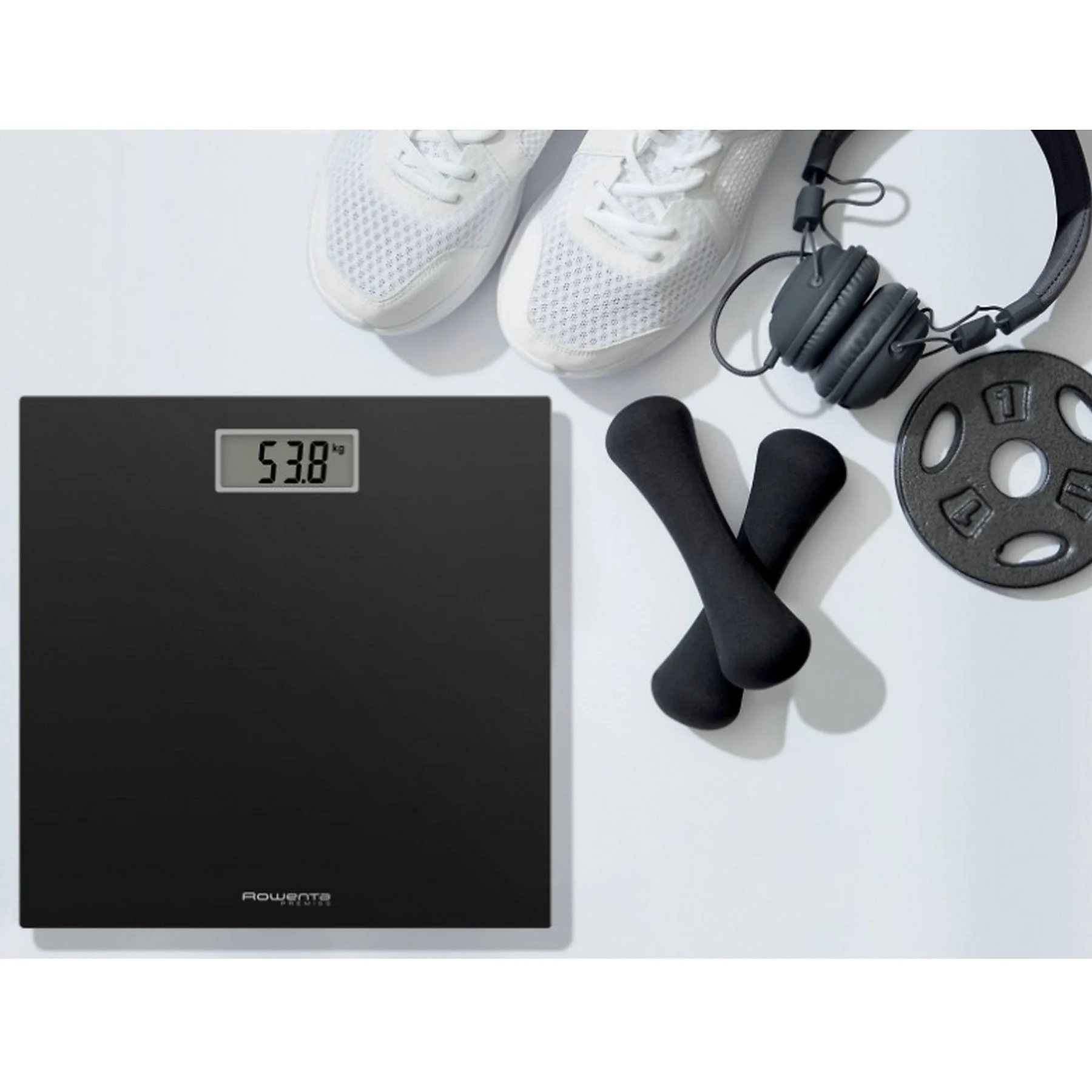 ROWENTA BASCULA BAIO BS-1400 PREMIS CRISTAL NEGRO - Imagen 4