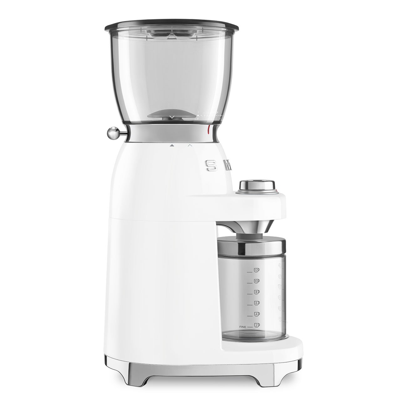 Smeg Molinillo Café CGF11WHEU 350g Blanco 150W Acero Inoxidable Cónica - Imagen 3