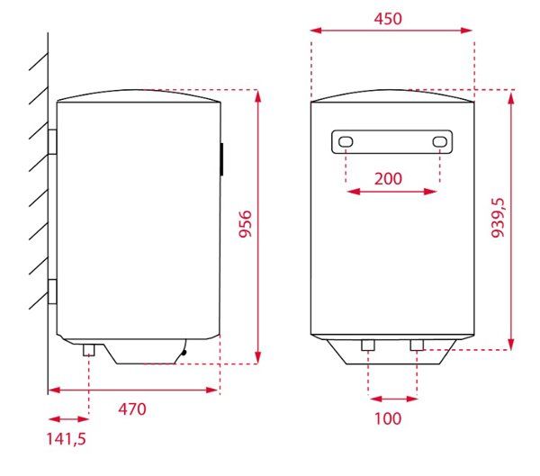 Teka Smart EWH 100 VE-D Vertical Depósito (almacenamiento de agua) Sistema de calentador único Blanco - Imagen 2